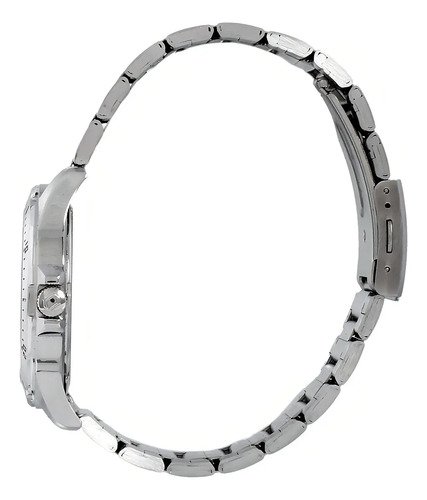 Relógio de pulso Orient MBSS1155A com correia de aço inoxidável cor prata - fundo preto