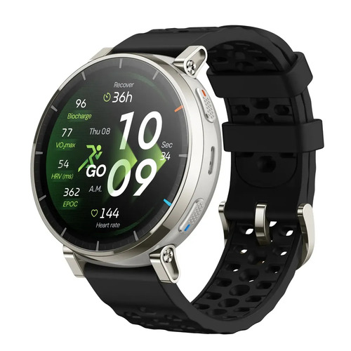 Relogio inteligente amazfit active 3 amoled preto