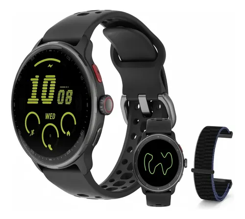 Relogio inteligente fb050 amoled 3atm sport gps tatuagem