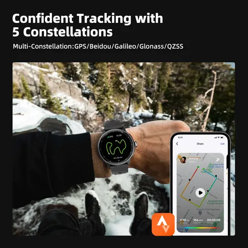 Relógio Inteligente Fb050 Amoled 3atm Sport Gps Tatuagem