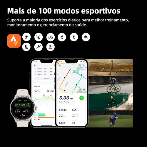 Relógio Inteligente Gps Smartwatch Amoled 3atm Outdoor Strar