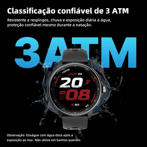 Relógio Inteligente Gps Smartwatch Amoled 3atm Outdoor Strar