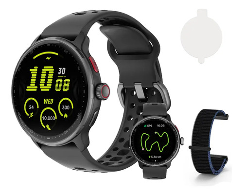 Relogio inteligente gps smartwatch amoled 3atm sport gps cai