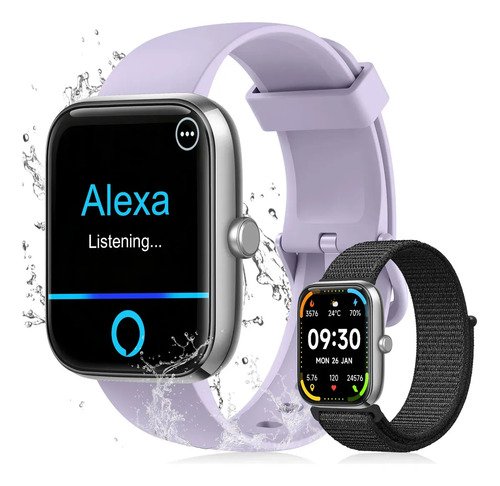 Relogio inteligente smartwatch alexa chamadas novante mascul 1