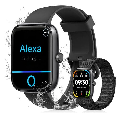 Relogio inteligente smartwatch alexa chamadas novante mascul