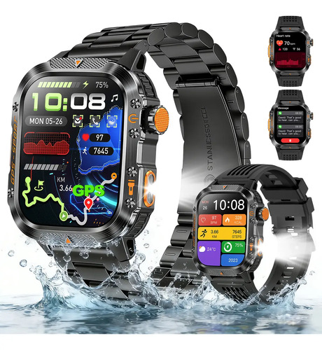 Relogio inteligente smartwatch gps autonomo novante masculin
