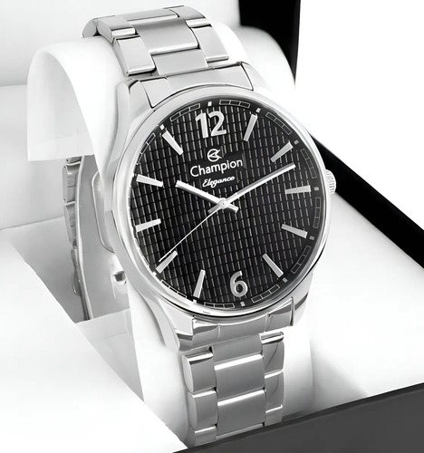Relogio masculino champion cn27670t cor da correia prateado