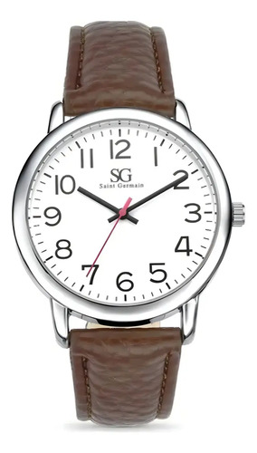 Relogio masculino chrowl prateado saint germain correia de c