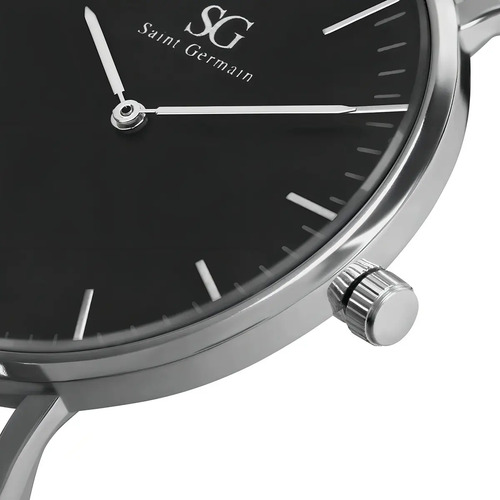 Relógio Masculino Saint Germain Murray Caixa Prateada de 40mm