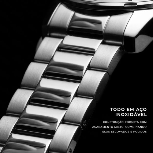 Relógio Masculino Technos Militar Fundo Verde Prateado 2115naq/1v