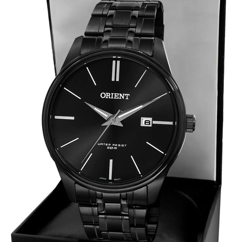 Relogio orient masculino mpss1064p1px full black aco inoxida