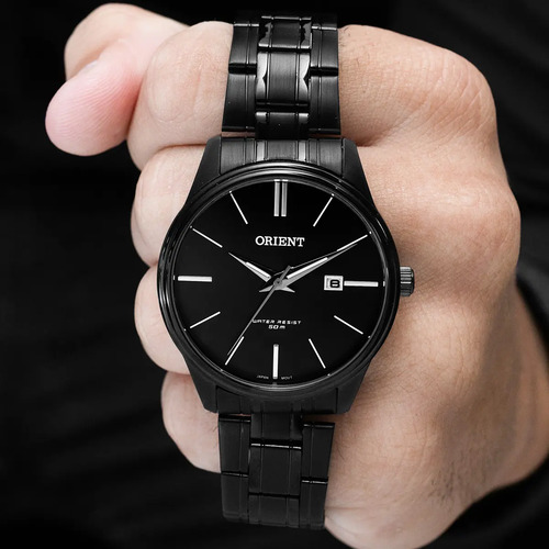 Relógio Orient Masculino MPSS1064P1PX Full Black Aço Inoxidável 50m