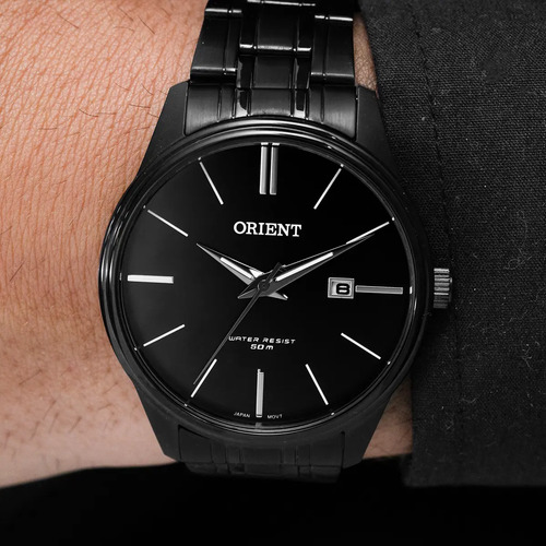 Relógio Orient Masculino MPSS1064P1PX Full Black Aço Inoxidável 50m