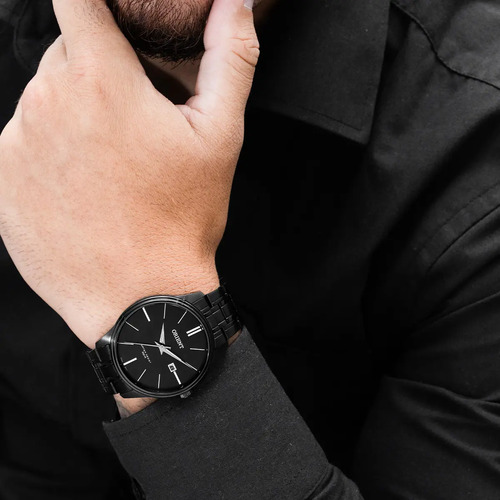 Relógio Orient Masculino MPSS1064P1PX Full Black Aço Inoxidável 50m