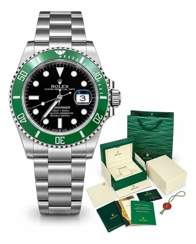 Relogio rolex submariner starbucks automatico base eta 3035