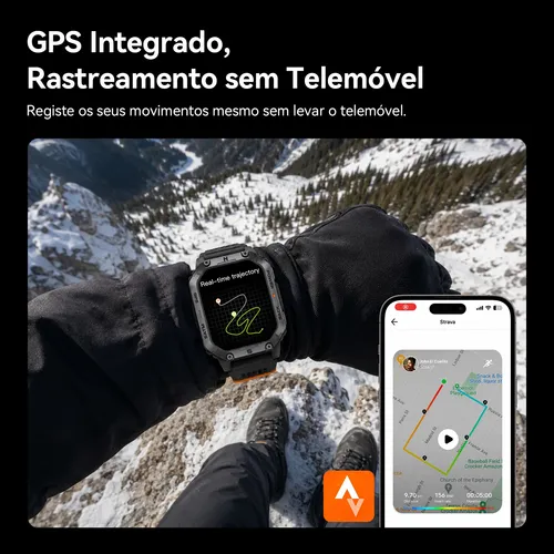 Relógio Smartwatch Aurafit G15 Com Gps E À Prova D'água 3atm