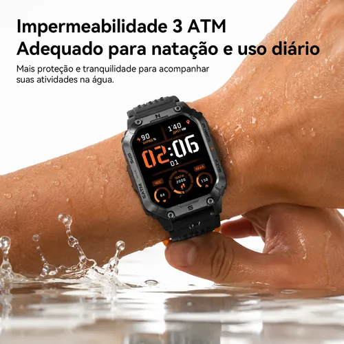 Relógio Smartwatch Aurafit G15 Com Gps E À Prova D'água 3atm
