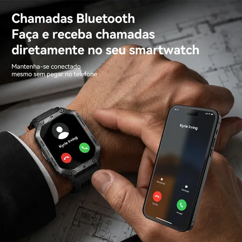 Relógio Smartwatch Aurafit G15 Com Gps E À Prova D'água 3atm