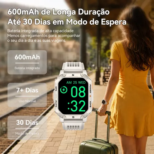 Relógio Smartwatch Aurafit G15 Com Gps E À Prova D'água 3atm