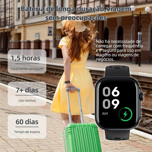 Relógio Smartwatch Bettdow FB041 GPS Alexa 5M/IP68 À Prova D'Água