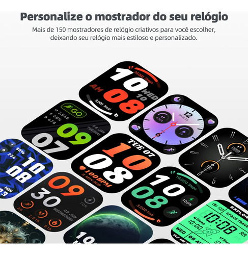 Relógio Smartwatch Bettdow FB041 GPS Alexa 5M/IP68 À Prova D'Água