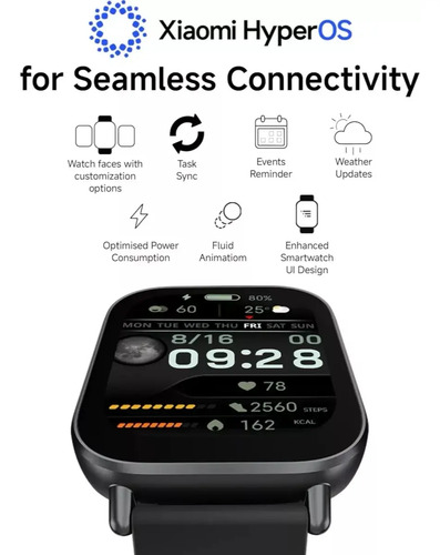 Relógio Smartwatch Redmi Watch 5 Active Caixa Preto