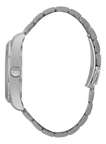 Relógio Technos Masculino Steel Prata Fundo Prateado