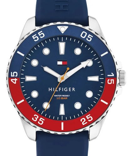 Relógio Tommy Hilfiger Masculino Borracha Azul 1792200