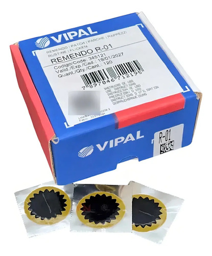 Remendo a frio r 01 040mm caixa com 120 pecas r 01 vipal