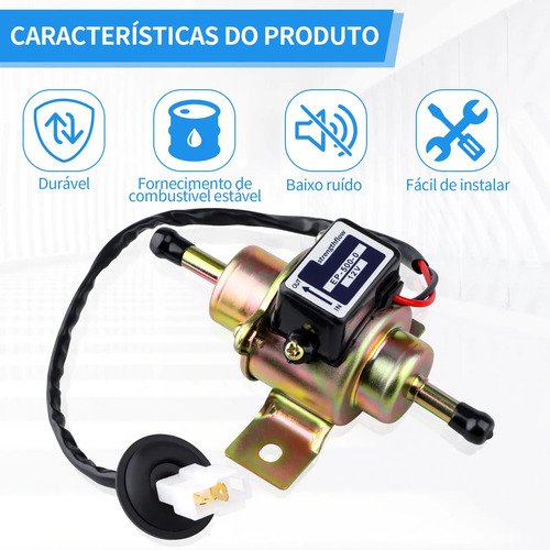 Reposição Bomba Combustível Para Carro Carburado 12v Cobre
