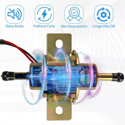 Reposição Bomba Combustível Para Carro Carburado 12v Cobre