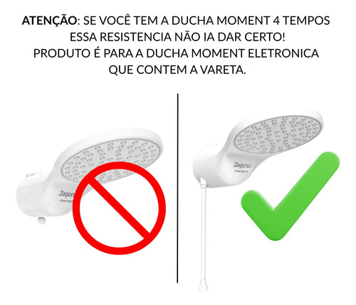 Resistência Ducha Moment/sublime/move/ 220v 7500w Zagonel