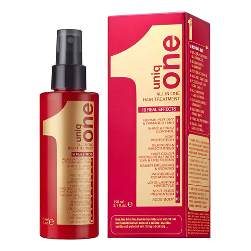 Revlon Uniq One 150 ml – Tratamento Multifuncional para Cabelos: 10 Benefícios em 1 Produto – Reparação, Brilho, Proteção Térmica e Controle de Frizz