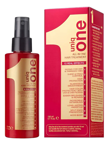 Revlon Uniq One 150 ml – Tratamento Multifuncional para Cabelos: 10 Benefícios em 1 Produto – Reparação, Brilho, Proteção Térmica e Controle de Frizz