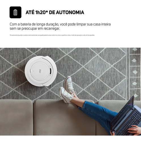 Robô Aspirador de Pó WAP ROBOT W90 PÉROLA Automático 3 em 1