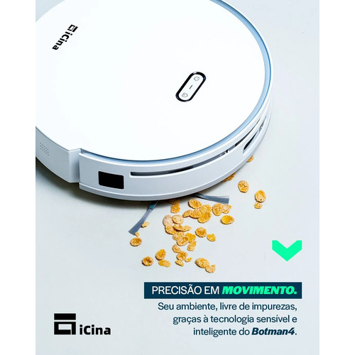 Robô Aspirador Inteligente 4 Em 1 Sucção Pó Limpa Varre Base