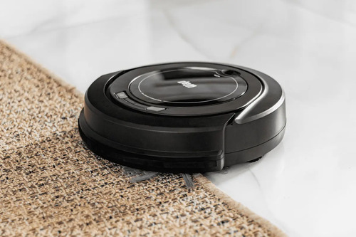 Robô aspirador Robot W90 varre aspira e passa pano 30w Wap cor preto