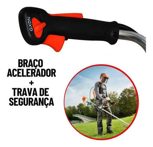 Roçadeira Gasolina 75cc 3.6hp Knakasaki + Motopoda