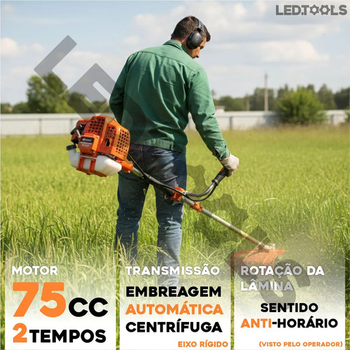 Roçadeira Knakasaki 75cc 3,5hp Gasolina 2 Tempos Profissional Multifuncional 4 Em 1