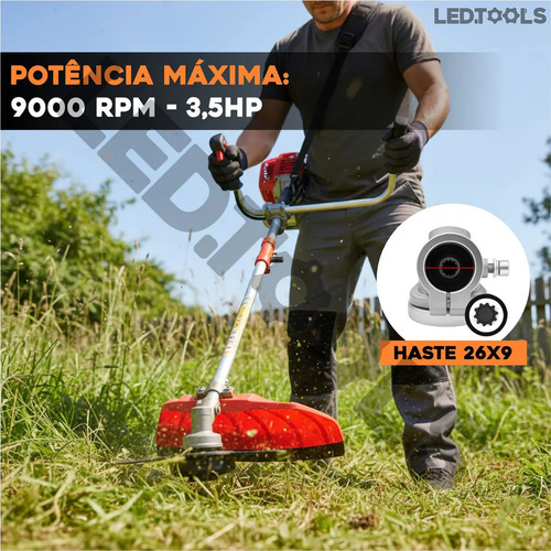 Roçadeira Knakasaki 75cc 3,5hp Gasolina 2 Tempos Profissional Multifuncional 4 Em 1