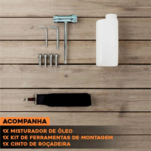 Roçadeira Knakasaki 75cc 3,5hp Gasolina 2 Tempos Profissional Multifuncional 4 Em 1