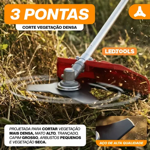 Roçadeira Nakasaki A Gasolina Profissional 75cc 2 Tempos 3hp