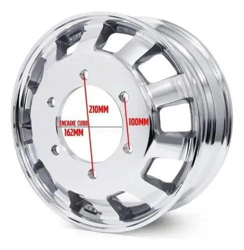 Roda Alumínio Caminhao Vw 3/4 6,00 X 17.5 Italspeed Ca02