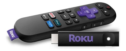 Roku Streaming Stick 2025 Para Tv Hd/fhd Controle Por Voz Preto De Voz