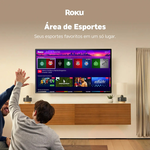 Roku Streaming Stick Plus 4K TVBox Aparelho Transforma TV em Smart Conversor Smart TV Controle Voz Wi-Fi Longo Alcance | Original NF-e | Com Apps e Canais Ao Vivo Grátis Sistema Rápido Imagem 4K HDR