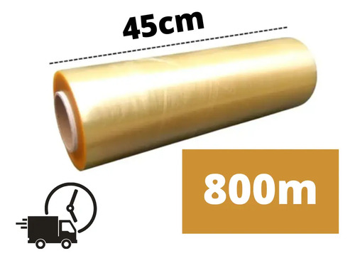 Rolo bobina plastico papel filme pvc 45cm x 800m