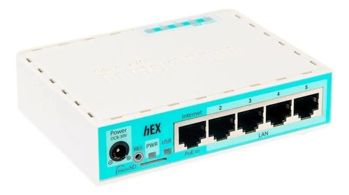 Roteador MikroTik Hex RB750Gr3 Branco