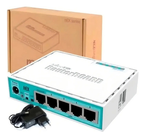 Roteador MikroTik Hex RB750Gr3 Branco