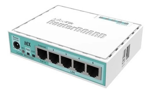 Roteador MikroTik Hex RB750Gr3 Branco