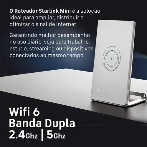 Roteador Starlink Mini Wi-fi 6 2,4ghz 5ghz Internet Gen 3